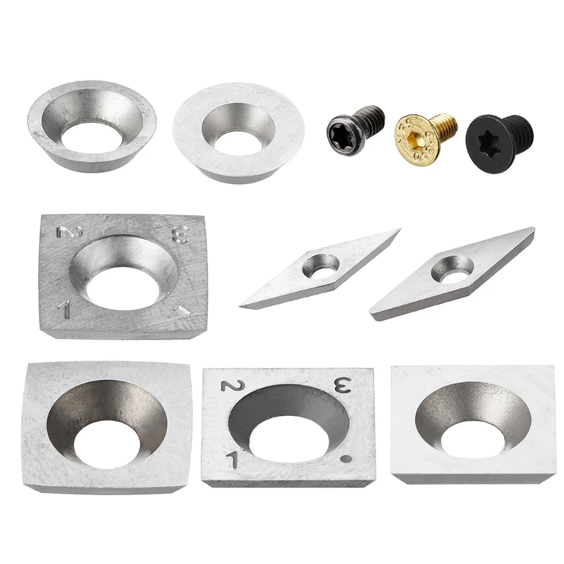 Wood Carbide Insert Cutters Screws DIY Wood Turning Tool Woodworking Lathe Tools High Accuracy