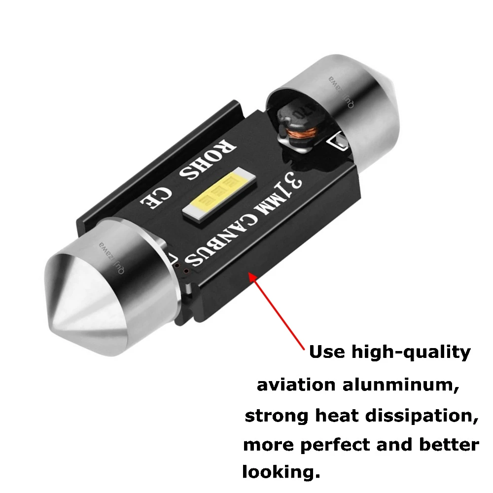 Гирлянда супер яркий CSP светодиодный светильник 31 мм 36 мм 39 мм 41 мм C5W C3W автомобильный купольный светильник для интерьера лампа для чтения номерного знака светильник 12 В