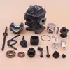 34mm Cylinder Piston Kit For Chinese 2500 25cc Fuel Oil Filter Hose Pipe Buffer Cap Seal Small Chainsaw 4