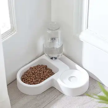 

500ml Household Automatic Pet Feeders Drinking Fountain Cat Dog Bowl Drinking Fountain Dog Food Water Dispenser Pets Bowls Dish
