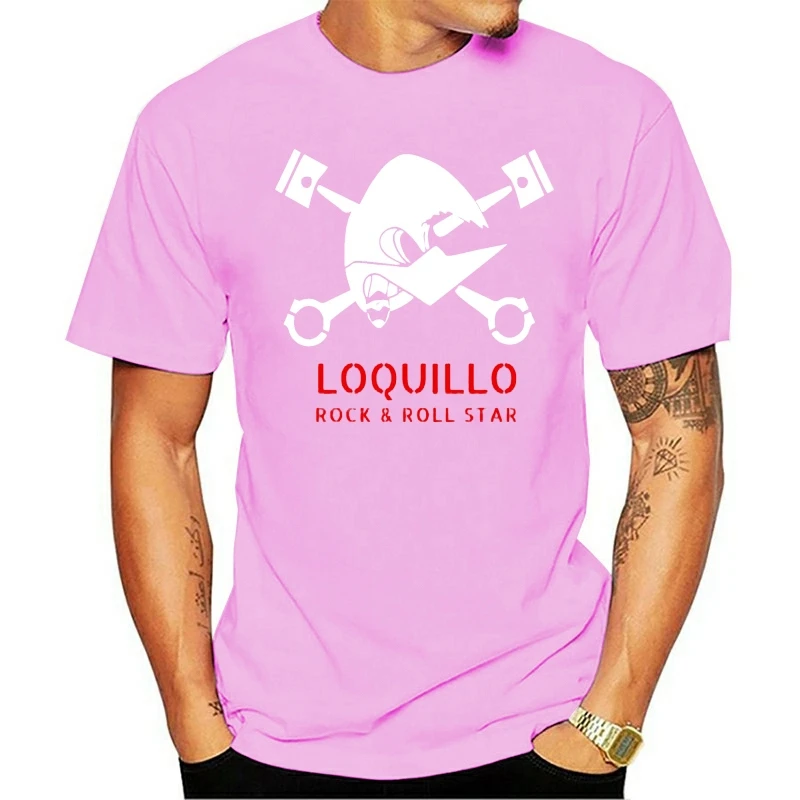 

t shirt Camiseta Loquillo Y Los Trogloditas Negra Wholesale Tee Shirt