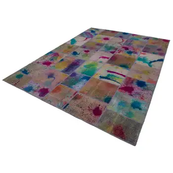 

252x348 Cm Multicolor Handmade Patchwork Rug-8x11 Ft