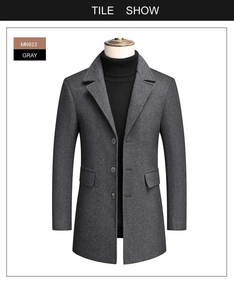 New Excellent Quality Casual Manteau Laine