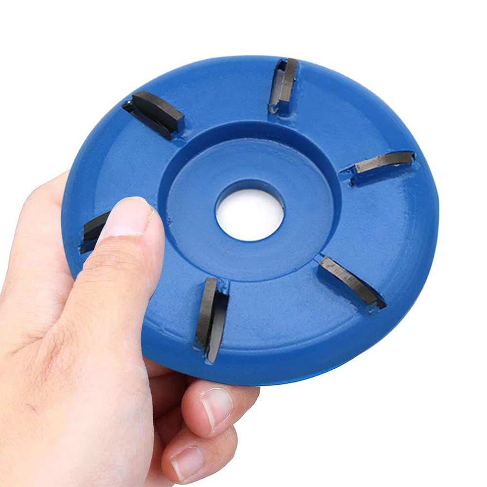 Six Teeth Carving Disc Tool16mm Angle Grind Bore Woodworking Turbo Tea Tray Digging Power Wood Milling Attachment 90mm Diameter