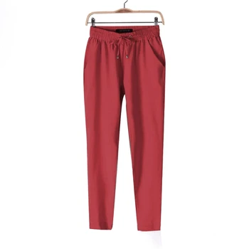 

Fashion Women Leisure Strappy Pants Elastic Waist Bright Color Summer Spring coloer