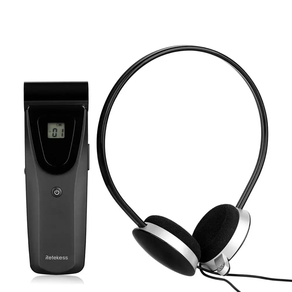 Retekess t121 16 canais receptor infravermelho sem ruído unidade para sistema de conferência de emissão sem fio infravermelho digital f9409-1