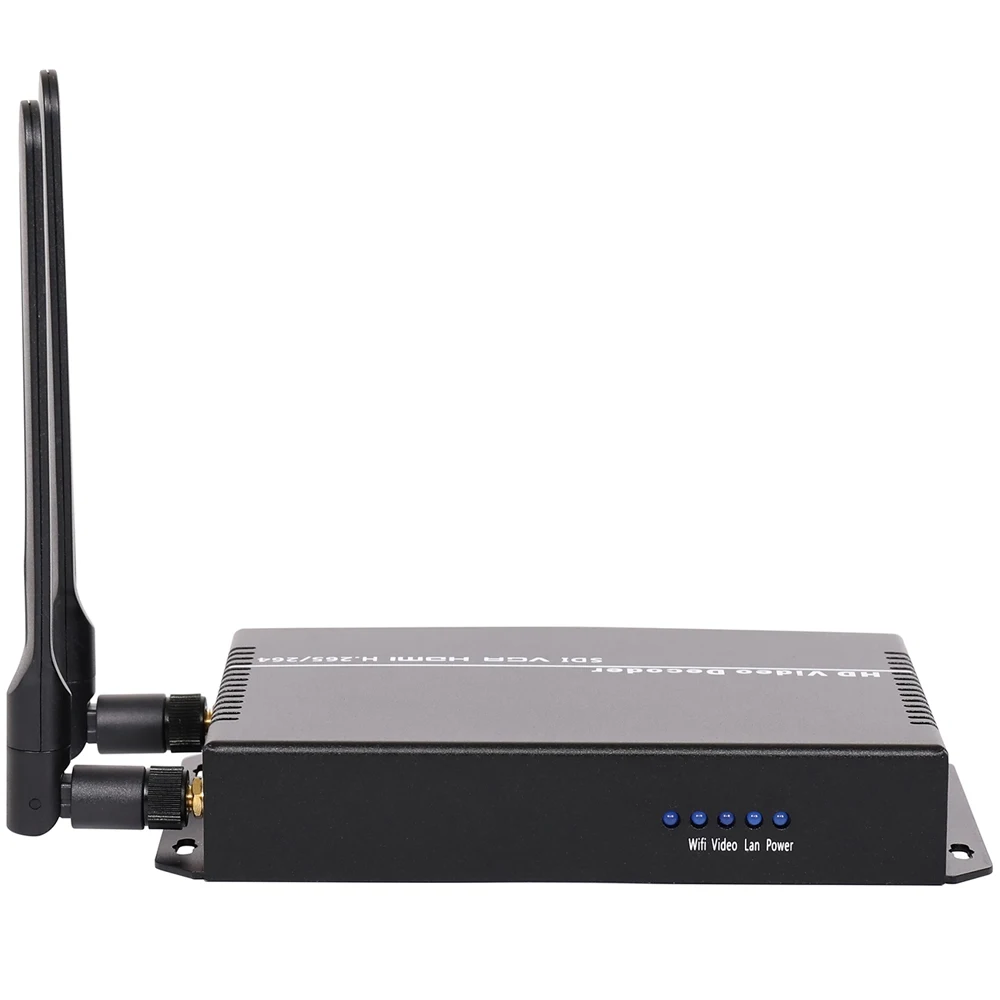 Декодер UHD 4K H.265 H.264 HDMI VGA CVBS WIFI HD SD видео IP потоковый декодер для SRT HTTPS RTSP RTMP UDP HLS к