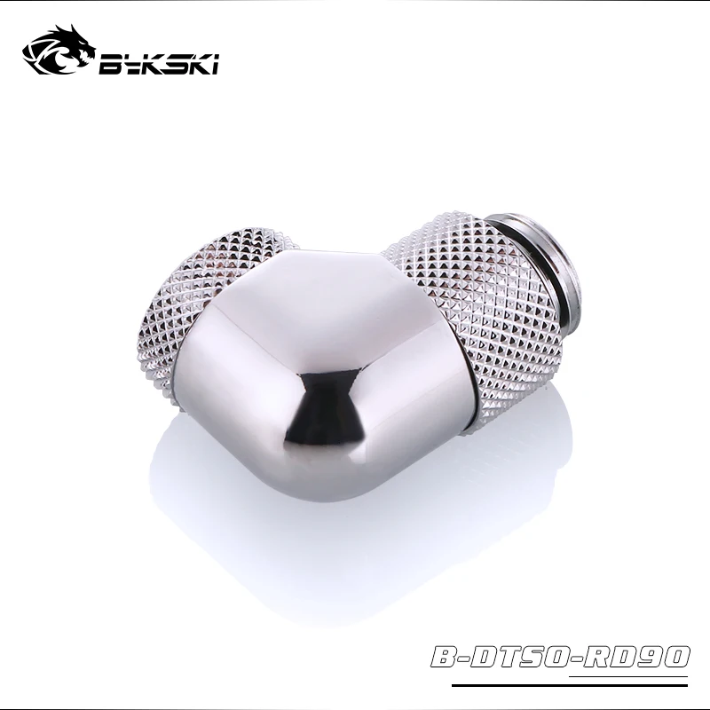 Bykski G1/4 ''резьба 90 градусов Поворотный фитинг адаптер Вращающийся на 360 градусов Поворотный водяное охлаждение аксессуары адаптеры B-DTSO-RD90