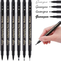 Haile Brush Calligraphy Pen Hand Lettering Pens Black Ink Art Markers,for Writing Drawing School Office Stationery Art Supplies 1