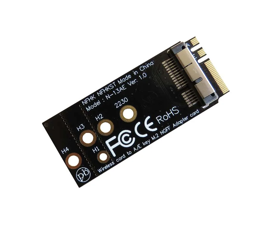 Qиндийский 12+ 6Pin Bluetooth Wifi беспроводной модуль карты к NGFF M.2 A/E ключ адаптер карта BCM94360CS2 BCM943224PCIEBT2 для Mac OS