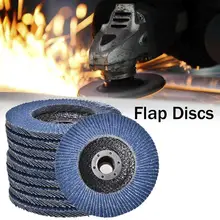 

10Pcs Flap Disc 4.5'' 115MM Metal Sanding Flap Discs Angle Grinder Wheels Blades 40/60/80/120 Grit Professional Flap Discs