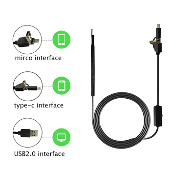 

3 in 1 USB OTG Visual Ear Cleaner Endoscope otoscope medical Diagnostic Tool Ear Cleaner Android type-c Camera Ear Pick NEW