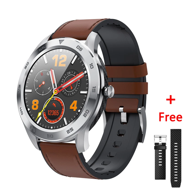 silver brown Torntisc 1,3 дюймов 240*240 полный сенсорный Bluetooth Вызов Смарт часы для мужчин IP68 ДЛЯ huawei часы gt xiaomi gtr 300 мАч умные часы - Цвет: silver brown