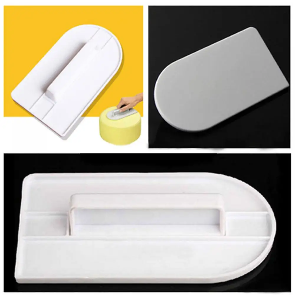 1 pcs Plastic Cake Smoother Polisher Tools Cake Decorating Smoother Fondant Sugarcraft Spatulas DIY Baking Tools