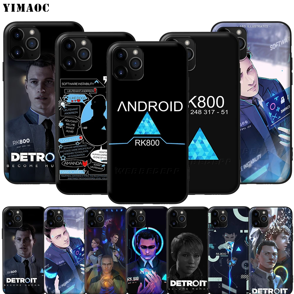 YIMAOC Детройт стать человеком силиконовый мягкий чехол для iPhone 12 Mini 11 Pro XS Max XR X 8 7 6 6S
