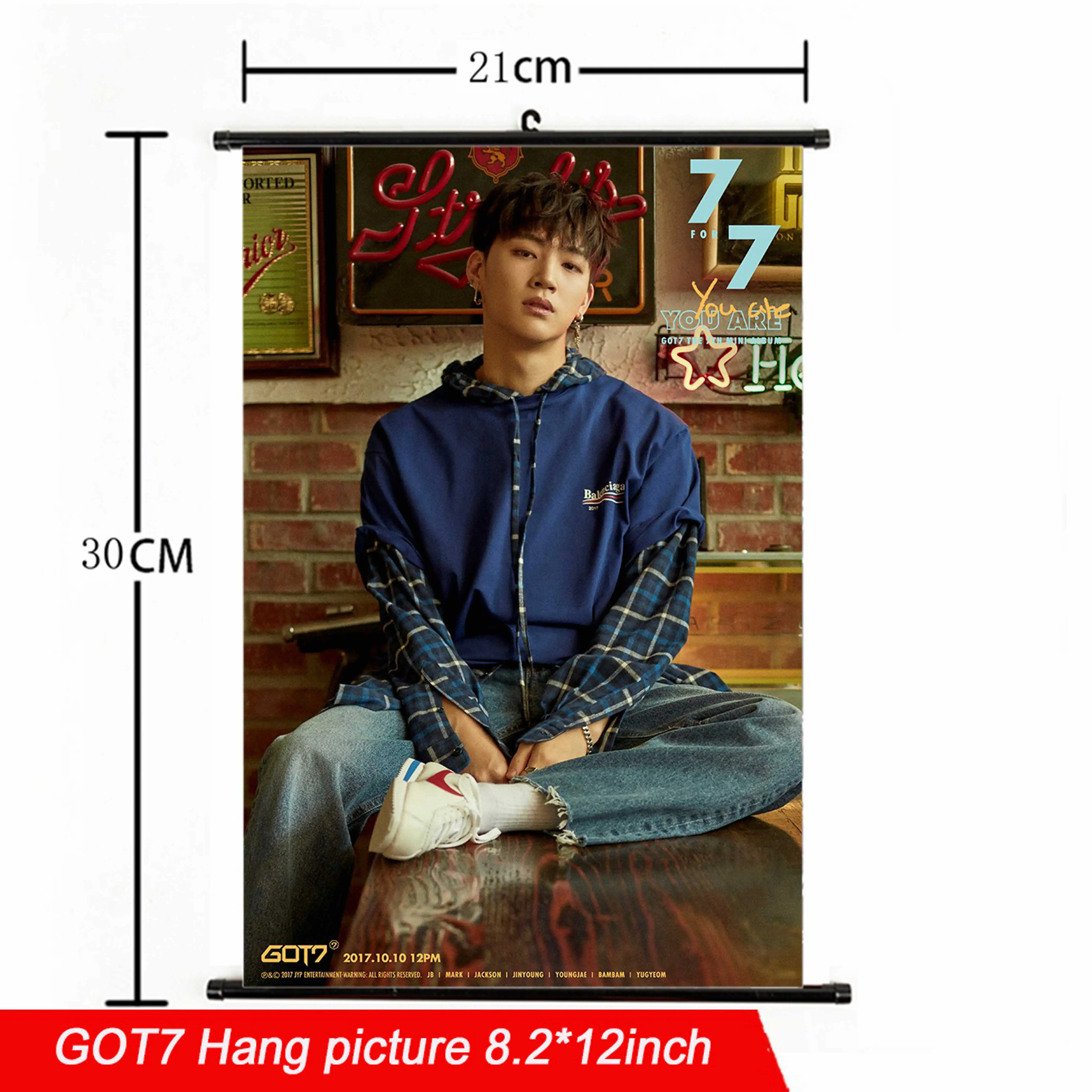 Мода Kpop GOT7 повесить картину 21*30 см Ткань плакат альбом высокое качество GOT7 альбом повесить фото для поклонников Коллекция подарков