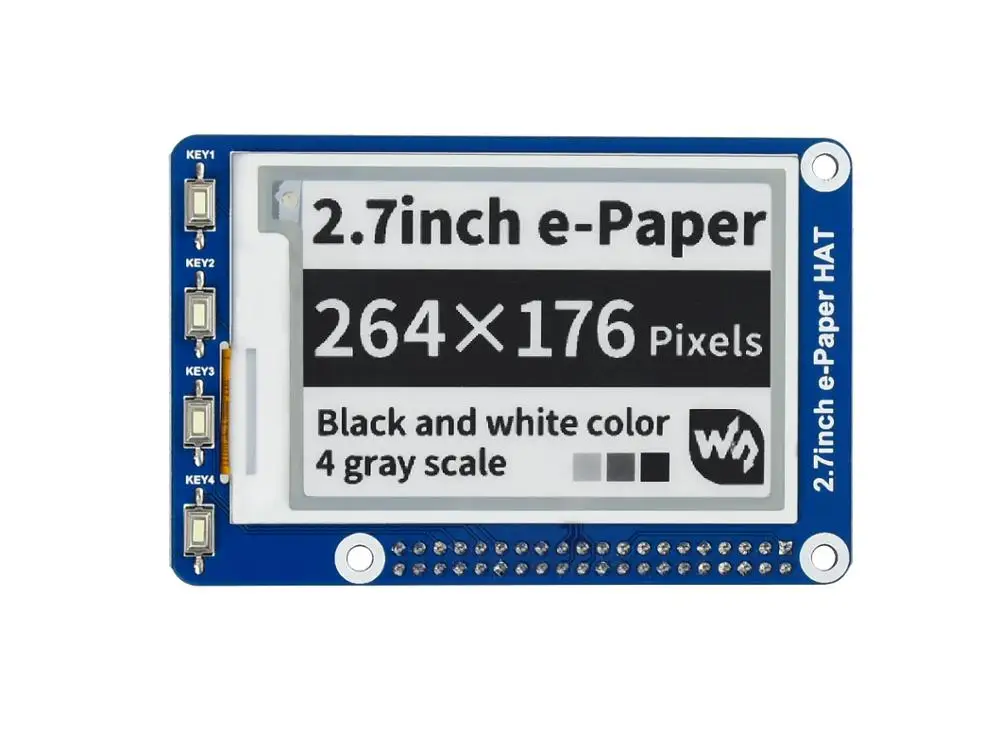 2 7 дюймовый e-Paper HAT 264x176 E-Ink дисплей для Raspberry Pi 3B/2B/Zero W интерфейс SPI поддерживает два