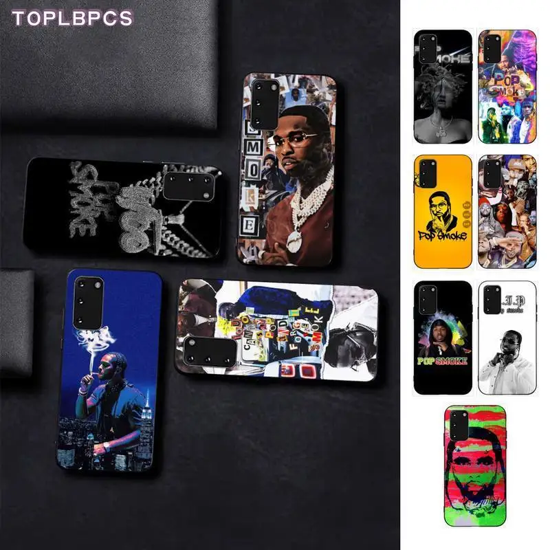 TOPLBPCS Rapper Pop Smoke мягкий резиновый чехол для телефона Samsung S6 S10 5G S7 EDGE S8 S9 S20 PLUS