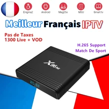 X96 Air tv box Франция IP tv Android 9,0 с подпиской каналов IP tv Французский Испанский Португальский Арабский IP tv box 1300Live+ Vod