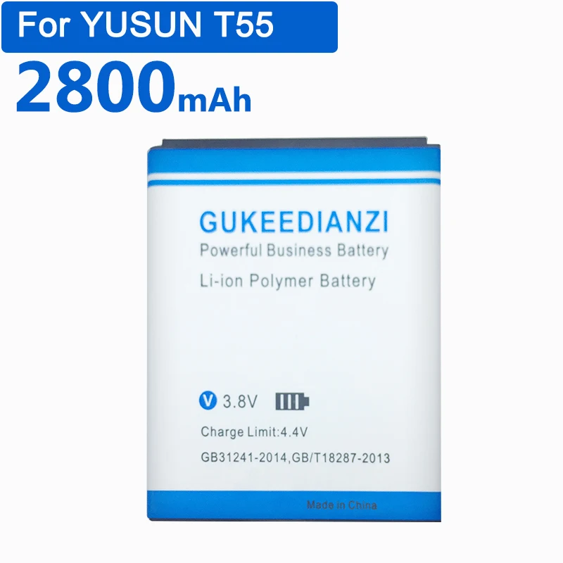 GUKEEDIANZI YU-18F 2800 мАч литий-полимерный Батарея для YUSUN T55 Замена Перезаряжаемые мА/ч. аккумулятор