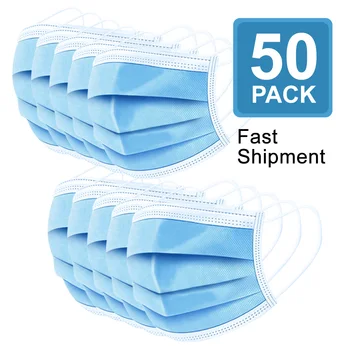 

3 Layer Disposable Mask Mouth dust protection Masks Disposable Face Masks Disposable Dust Filter Safety Anti-pollution Mask