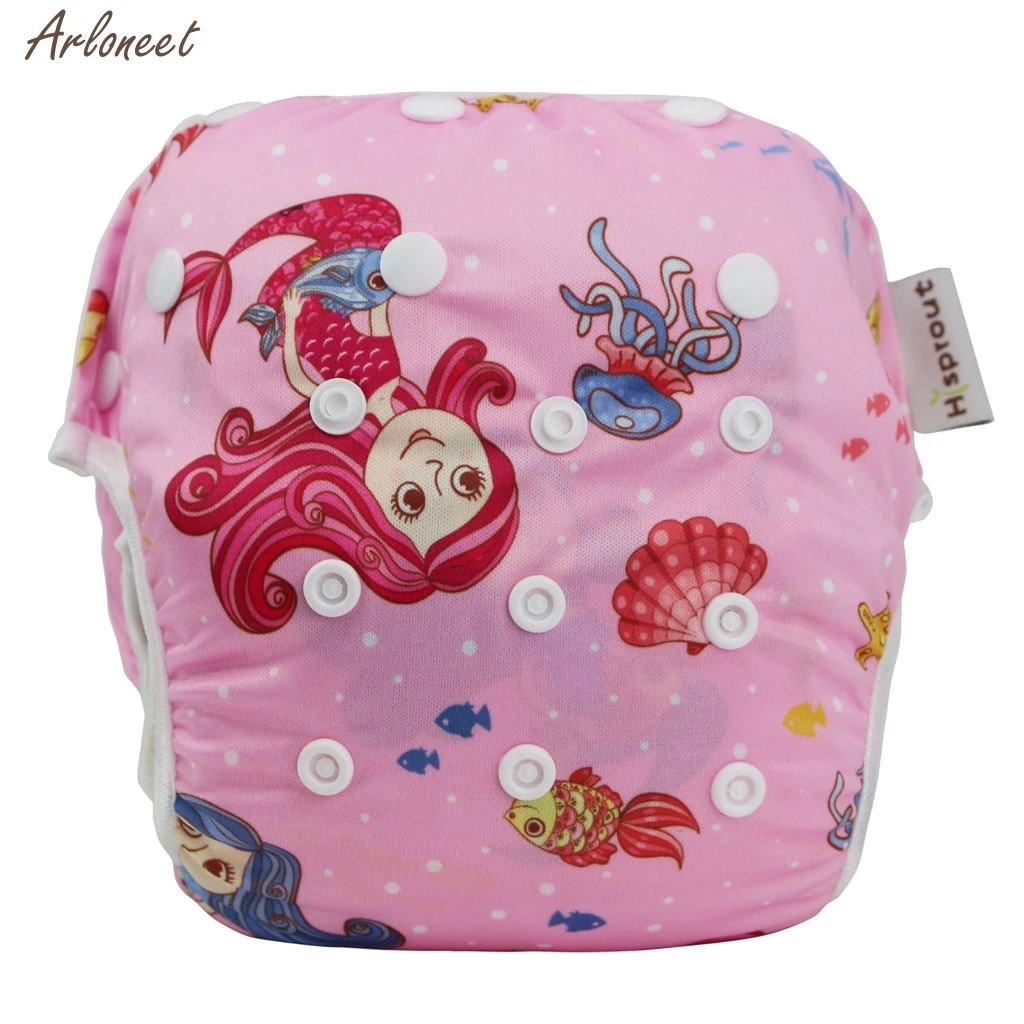 M Swim Diapers Toddler Baby Boy Girl Swim Diapers Reuseable Adjustable for Baby Swimming Lesson Summer Pants High Quality - Цвет: M