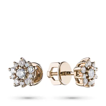 

Pusety of yellow gold with diamonds e0301ps10177200