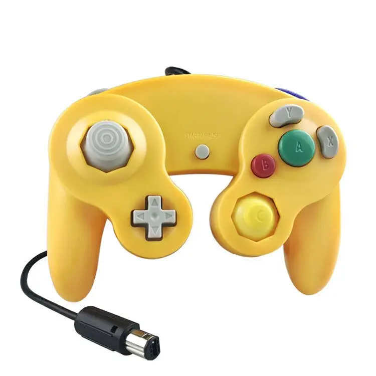Light orange Подходит для nintendo GameCube пластиковая игра многоцветный чувствительный игровой контроллер wii профессиональная игровая Ручка Джойстик - Цвет: Light orange