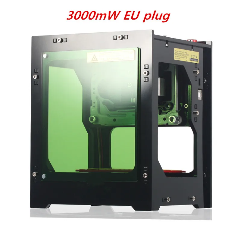3000mW EU plug hot selling 405nm 1000mw 2000mw 3000mw high power DIY mini cnc bluetooth laser engraver router machine for depth engraving - Color: 3000mW EU plug