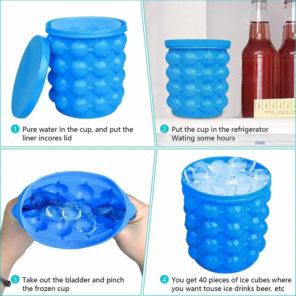ice cube maker ball bucket