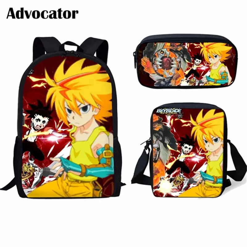 ADVOCATOR, аниме Beyblade Burst, узор, школьные сумки, сумки для подростков, для детей, девочек, мальчиков, ноутбуков, Mochila