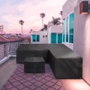 Waterproof Outdoor Patio Garden Furniture Cover L Shape Dustproof Table Chair Sofa Protective Cover Rain Snow Mildew Resistant 3
