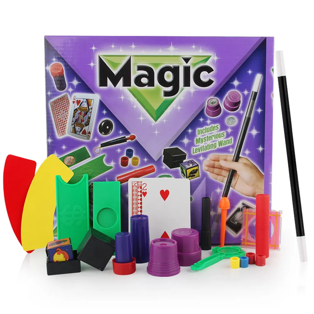 

Card Play With DVD Teaching Funny Children Tricks Junior Simple Toy Gift Beginner Magic Props Set Professional