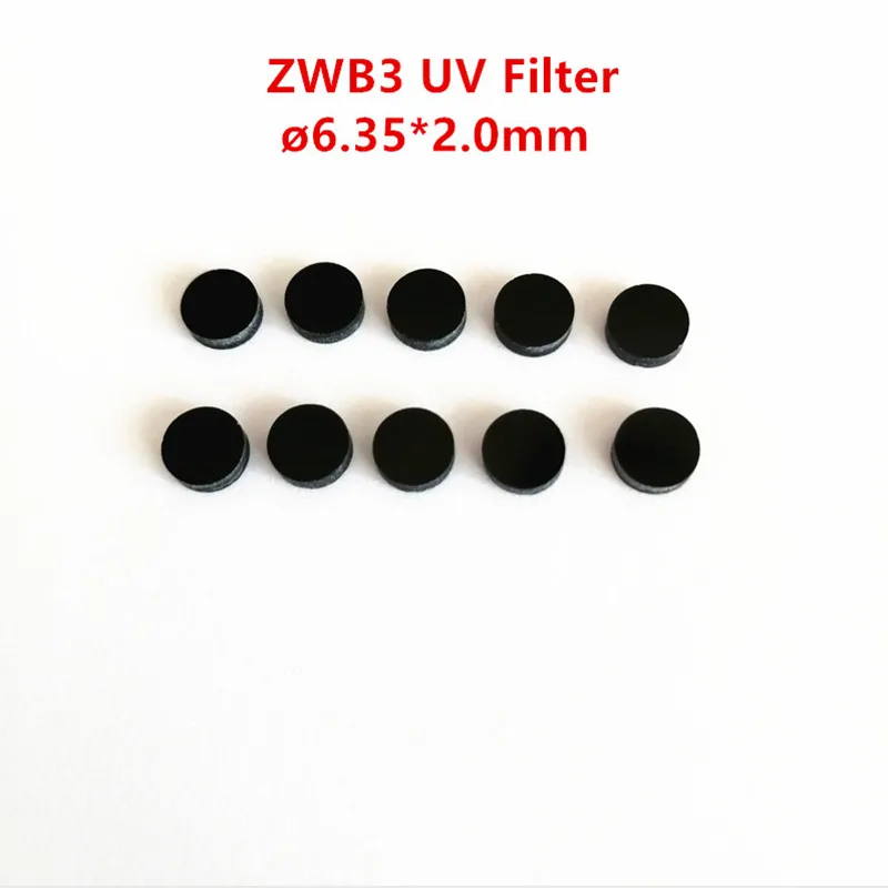 10 шт. 6,35*2 мм 254nm УФ фильтром нижних частот ZWB3 UG5 U-330