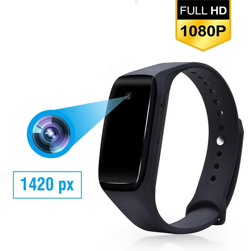 

HD 1080P Camcorder Smart Bracelet Camera Mini Camera Wristband 14.2Million Pixels Wearable Bracelet Cam voice video dvr recorder