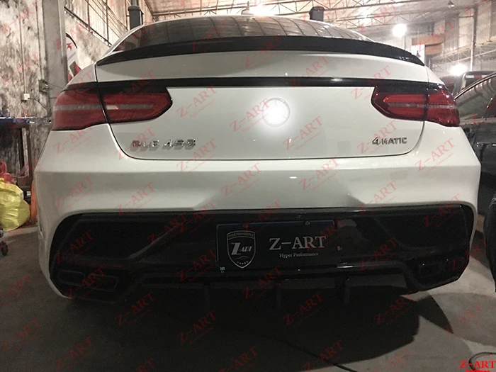 Z-ART GLE Coupe углеродное волокно задний спойлер для GLE Coupe задний багажник крышка спойлер