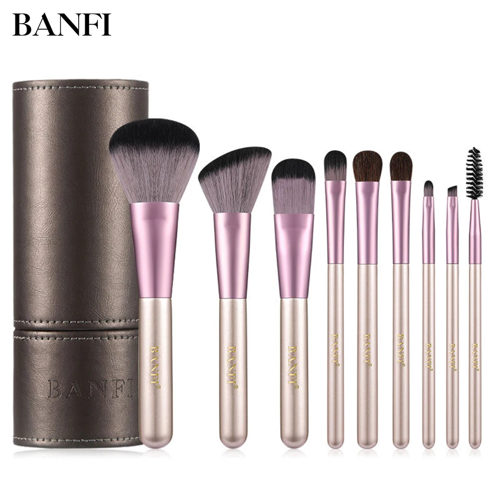 

BANFI BASF Soft Fiber Wool Makeup Brushes Set Powder Blush Eyeshadow Blending 2020 New Professional Beauty Make Up Tools Kit