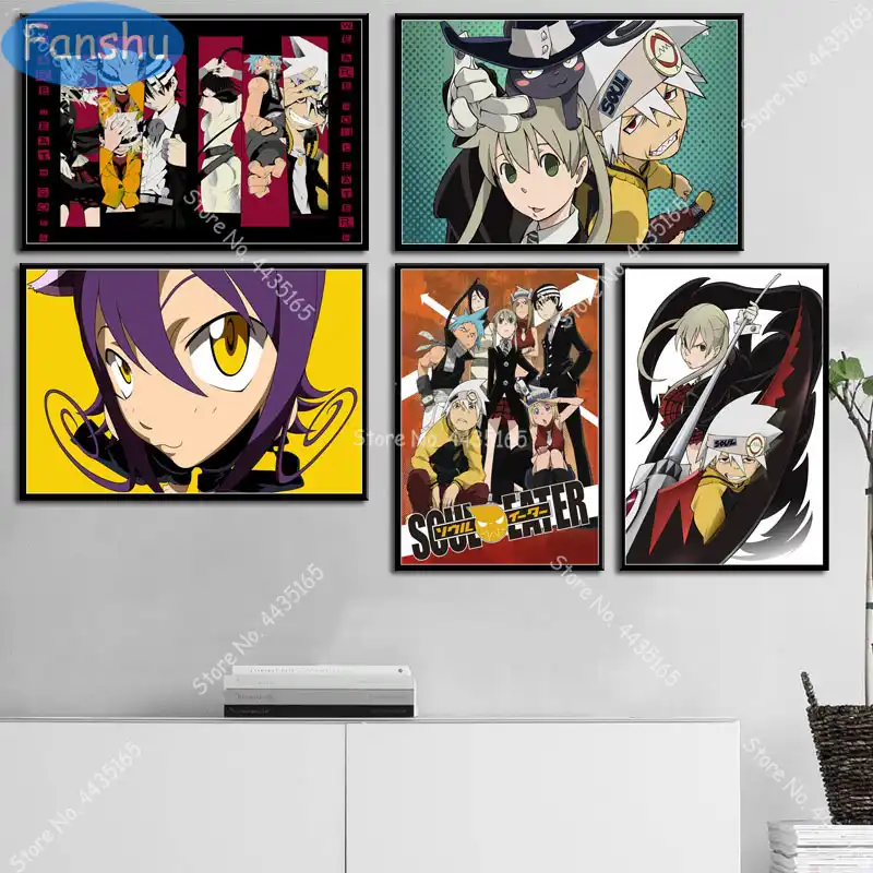 Art Soul Eater Poster Hot Japan Anime Posters And Prints Wall Art Decoration Canvas Painting Kids Room Home Art Decor Aliexpress