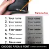 Customized Men Wallets Name Engraving Card Holders Zipper Fashion Short Men Purse PU Leather High Quality Male Purse For Men 6