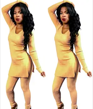 

Two Piece Set Women Clothes Autumn Winter Outfits Long Sleeve Knit Sweater Tops Bodycon Shorts Suit Sexy Matching Sets