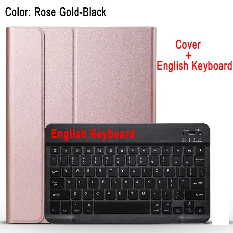 English Keyboard Чехол-клавиатура для Apple iPad 10,2 7 7-го поколения A2197 A2200 A2198 A2232 чехол для iPad 10,2 чехол для клавиатуры+ пленка+ ручка - Цвет: English Keyboard