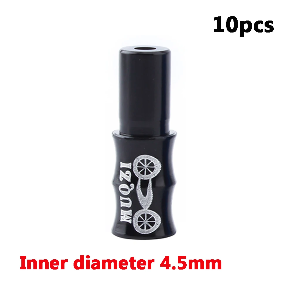 4.5mm black 10 шт. аксессуары для шоссейного велосипеда MTB горный велосипед металлический алюминиевый сплав провод крышка s Запчасти для велосипеда заглушка для тормозной магистрали кабель шнур крышка - Цвет: 4.5mm black