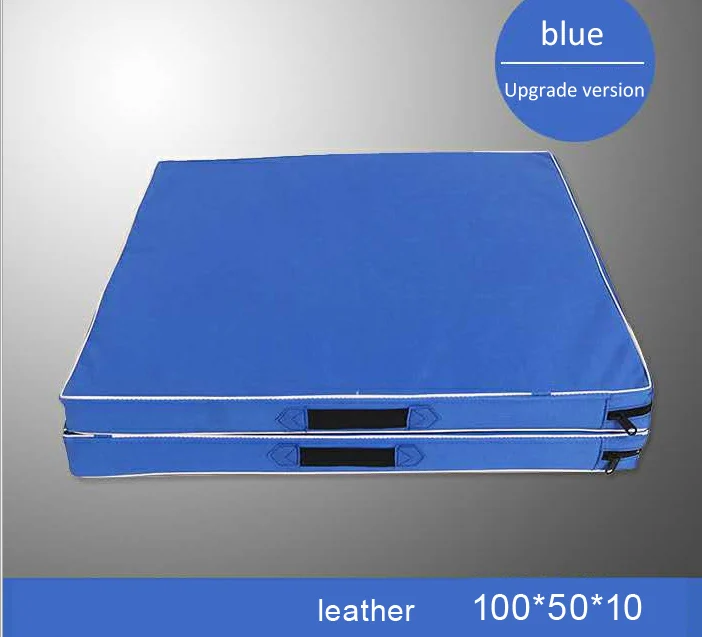100x50x10cm Blue 100 см/120 см Коврик для спортзала Ткань Оксфорд l складной танцевальный складной гимнастический фитнес йога Танцевальная тренировка йога флип коврик - Цвет: 100x50x10cm Blue