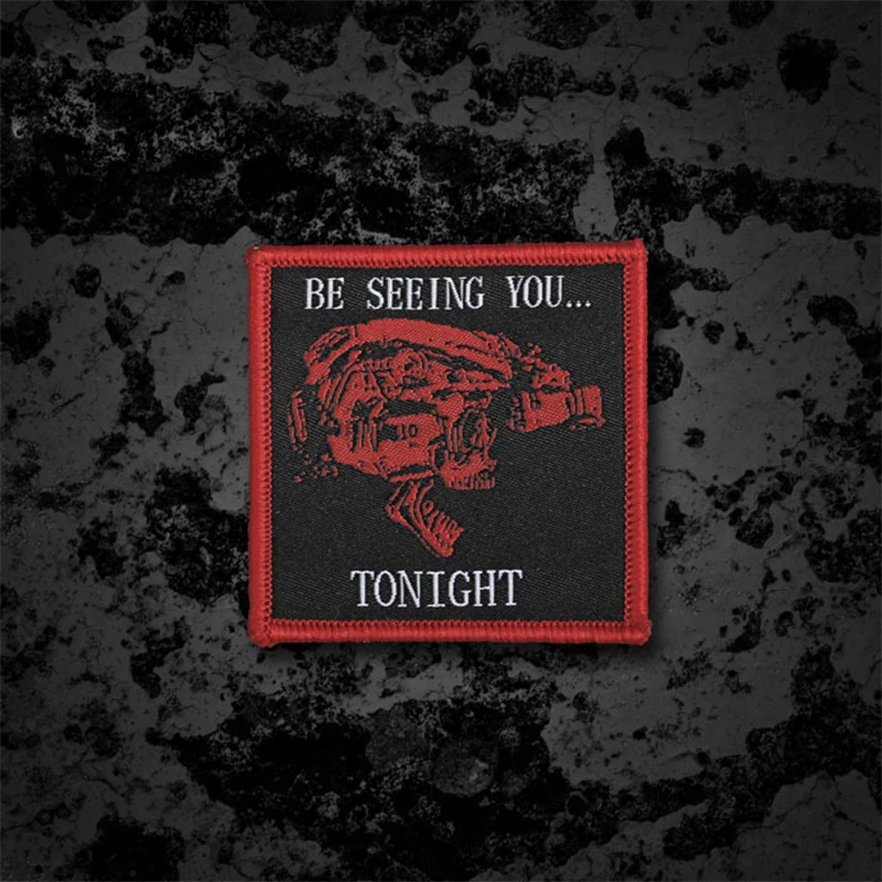1 шт. Военный Патч сегодня будет видеть вас Тактический значок повязки открытый