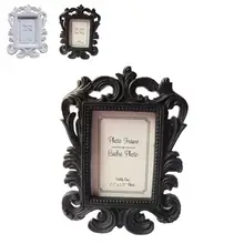 Классические ветви барокко маленькая фоторамка черно-белая двухцветная Свадебная ретро декоративная Цветочная фоторамка домашнее украшение