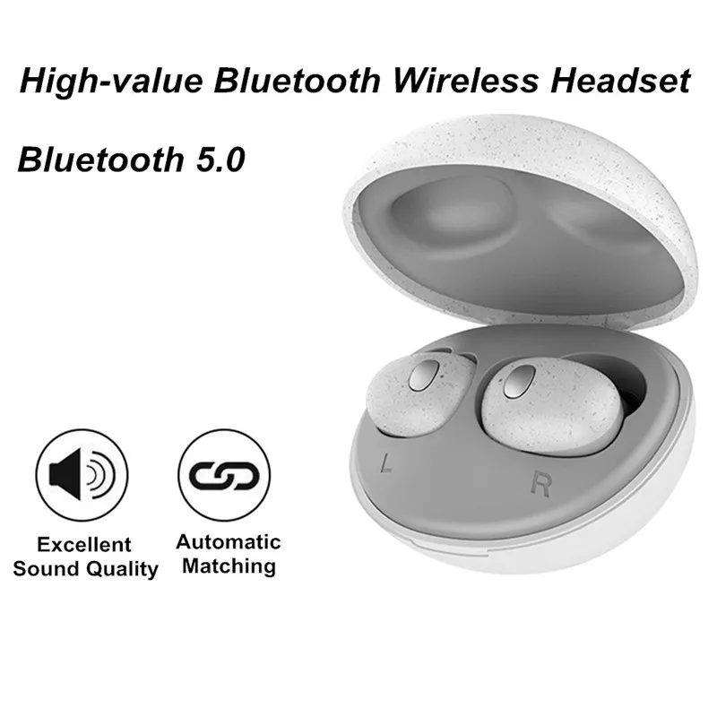 T2 Bluetooth 5.0 TWS Wireless Earphones Earbuds Mini Sport Headsets IPX7 Waterproof Auto Pairing for Smart Phones