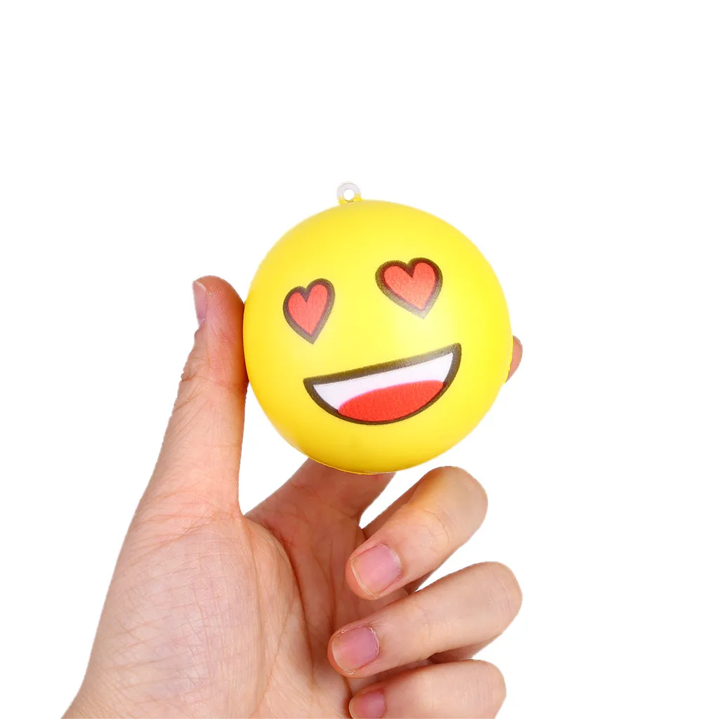 Мягкие и милые Gigantes сжимаемые игрушки для лица мягкие 12 шт. Happy Smile Face антистресс облегчение медленно поднимающийся мяч W725
