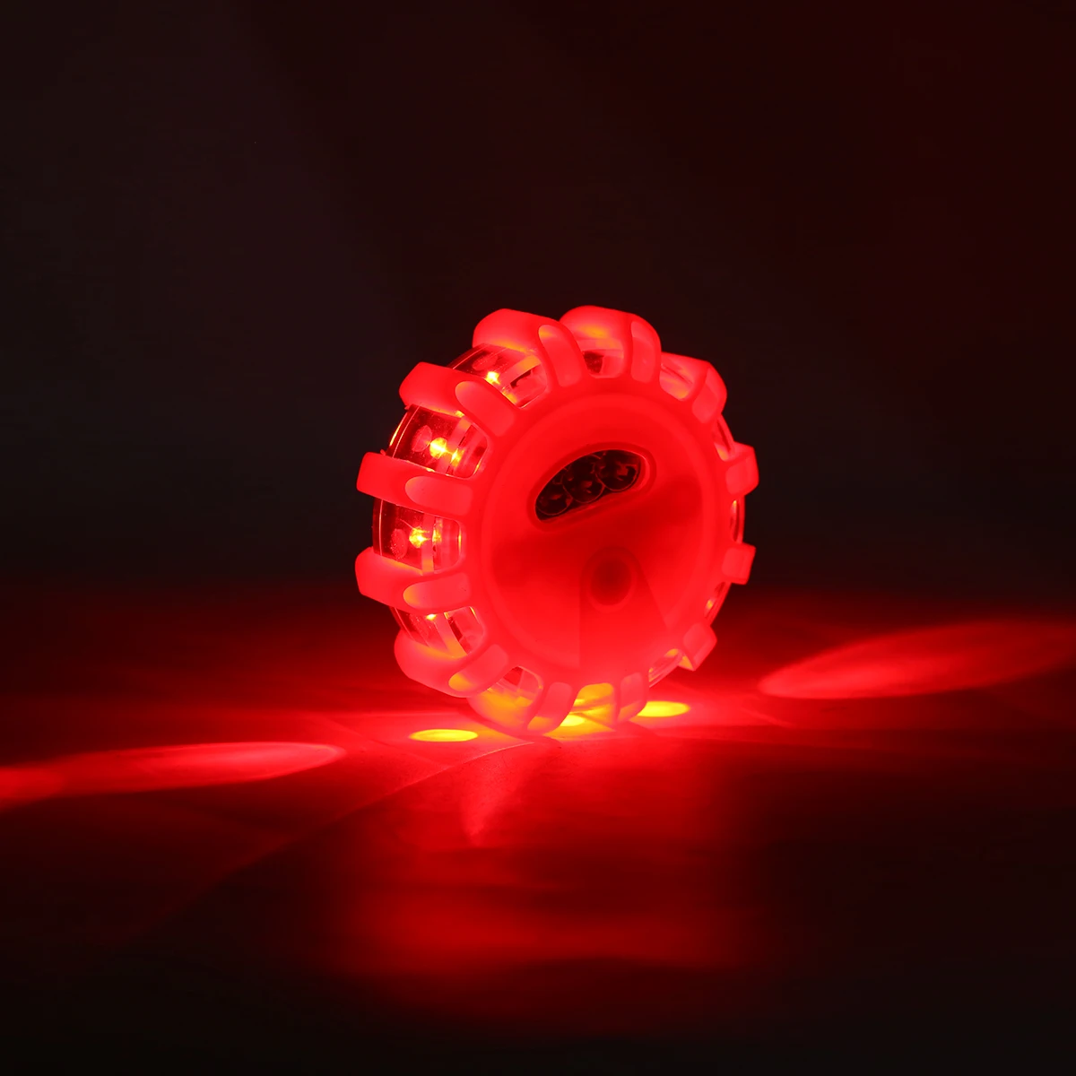 1PC Car LED Road Flares Flashing Emergency Roadside Safety Light 6 Warning Lights W/ SOS Rescue+3LED Flashlight