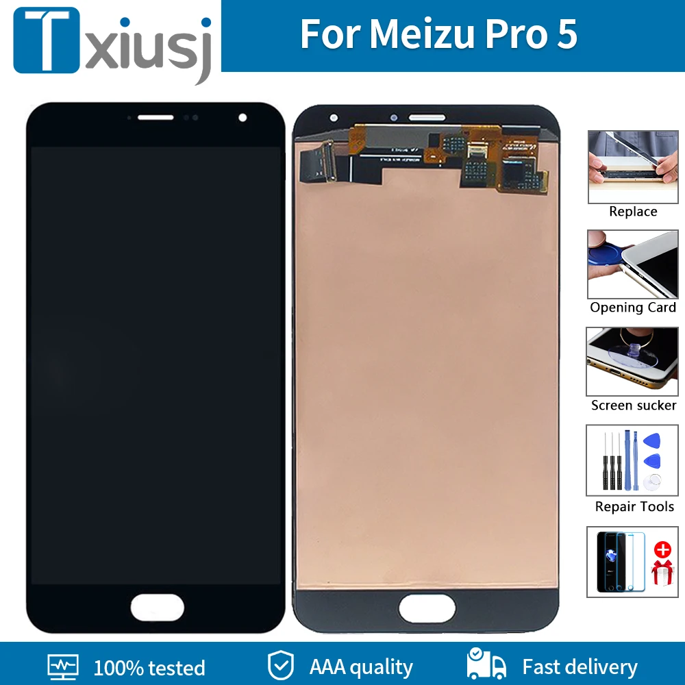 ЖК-дисплей 5 7 дюйма для MEIZU Pro AMOLED сенсорный ЖК-экран с рамкой и дигитайзером в