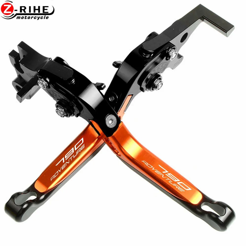 BKBKORBK Аксессуары для мотоциклов cnc алюминиевые регулируемые складные удлиняющие тормозные рычаги сцепления для ktm 790 Adventure - Цвет: BKBKORBK